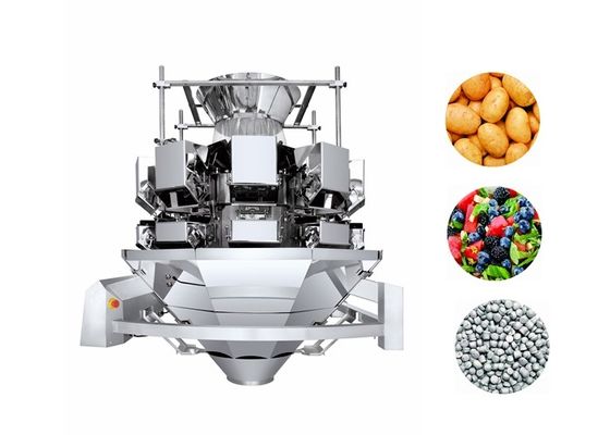 3000g Salad Multihead Weigher Machine With 5L Hoppers