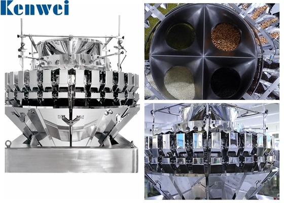 Seeds Beans Mixing Multihead Weigher Machine Multi Functional With 0.5L Hopper