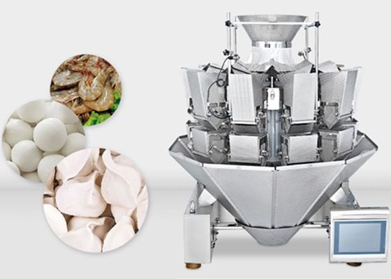 7 Inches Touch Screen Multihead Weigher Packing Machine For Frozen Food